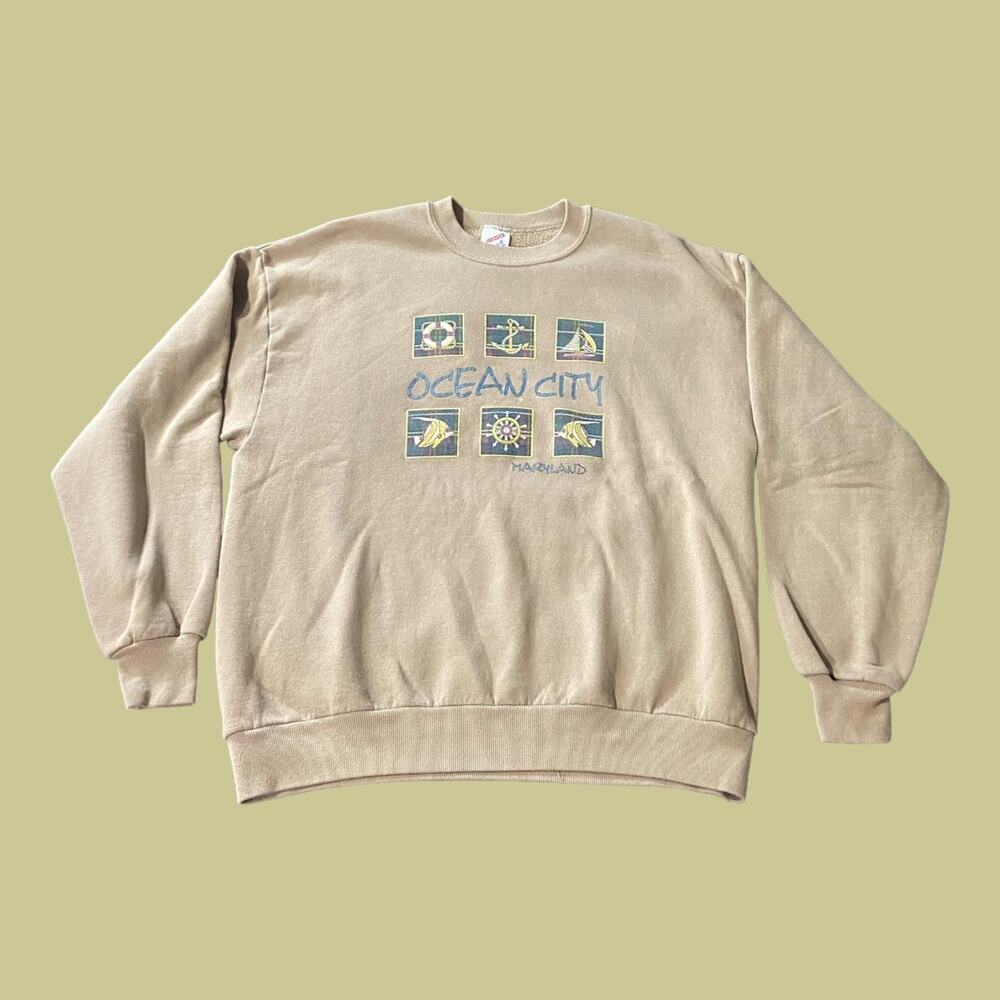 Vintage jerzees made in usa ocean city maryland crewneck